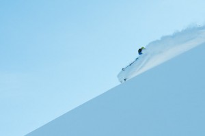 Greg Hill skiing