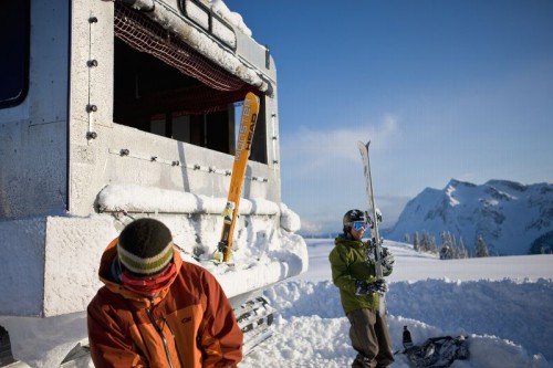 Powder Canada snow cat skiing 