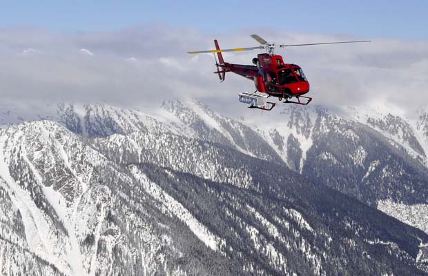 Provincial Avalanche Program helicopter