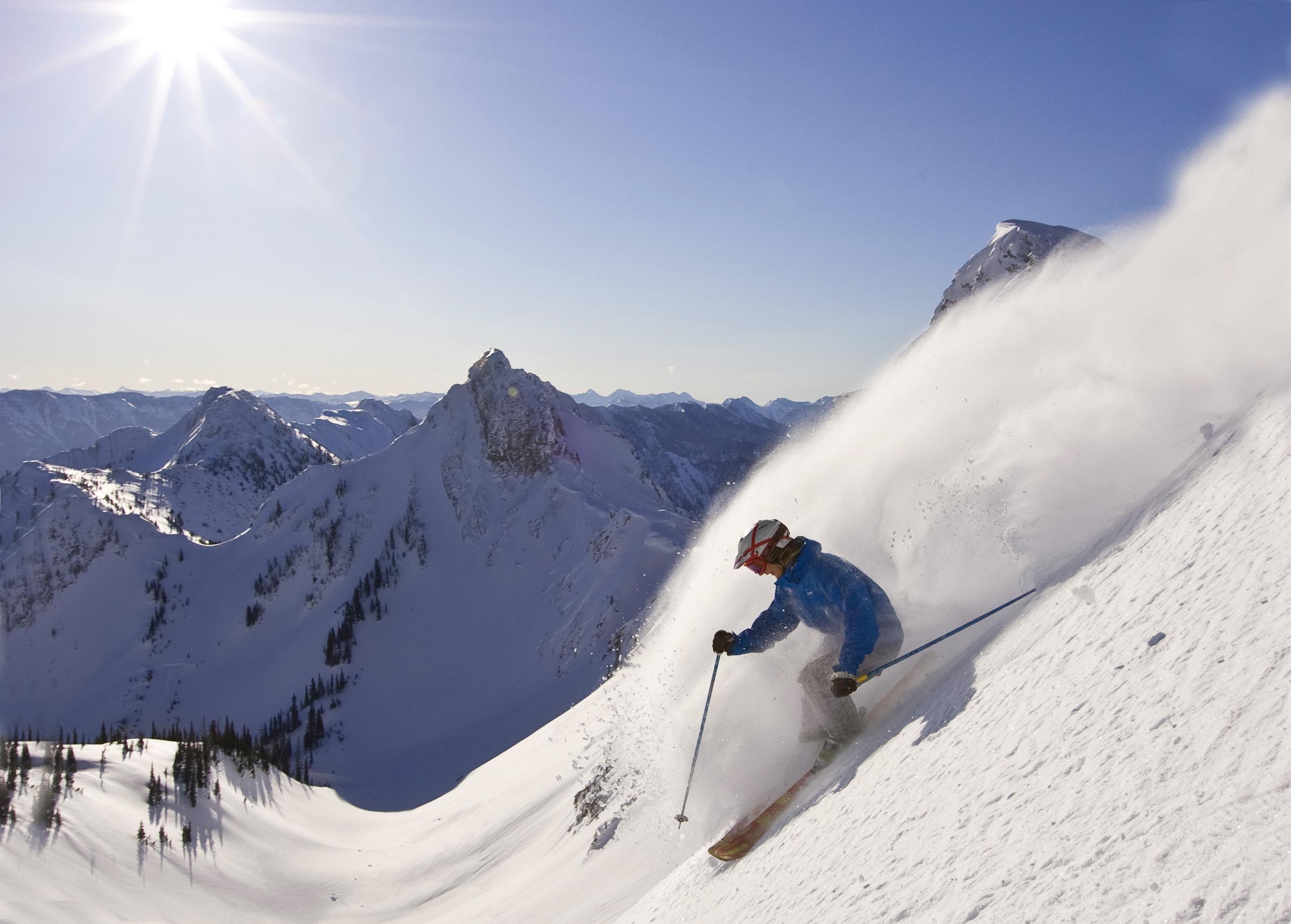 Island Lake powder skiing