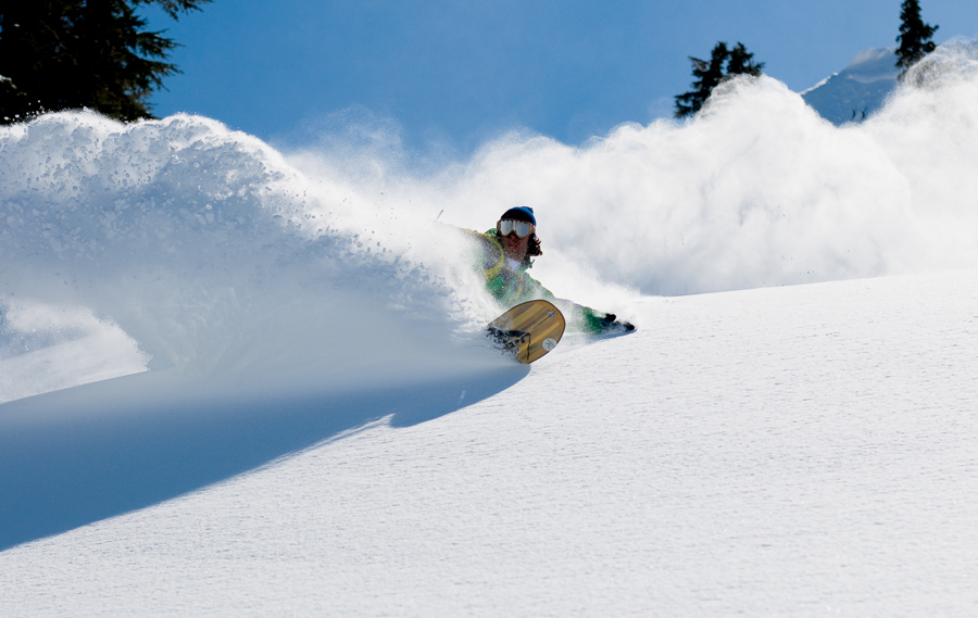 powder boarding