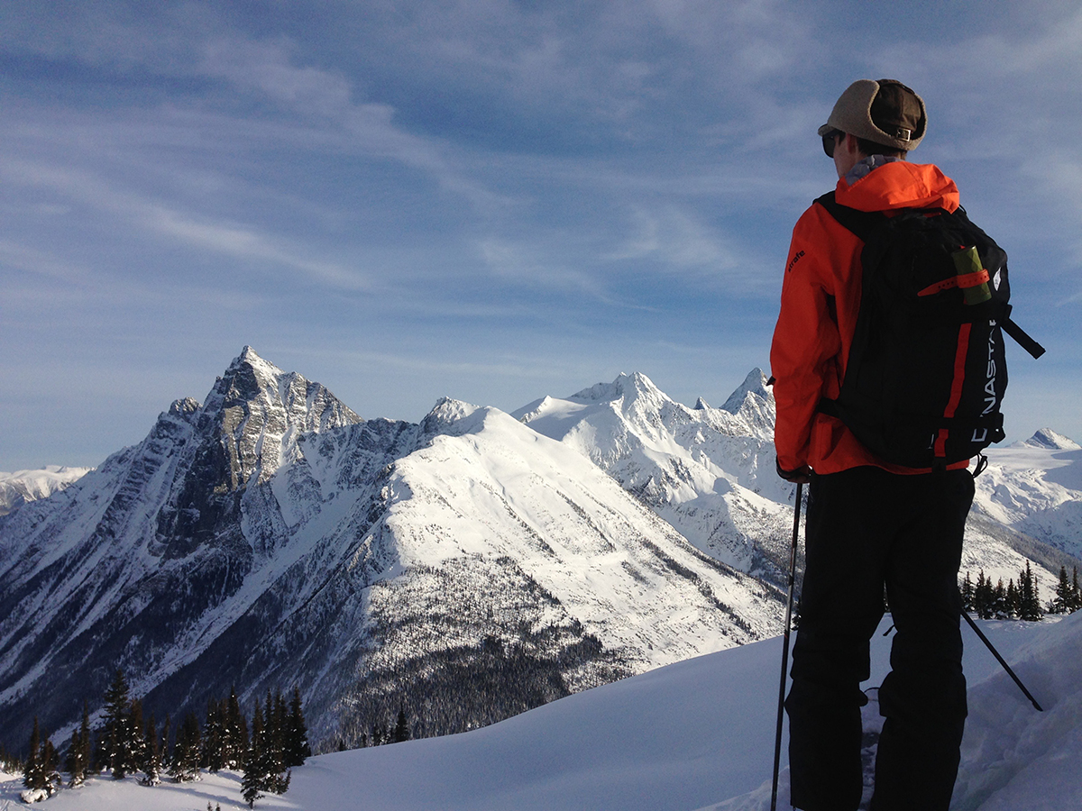 Mt Revelstoke skier