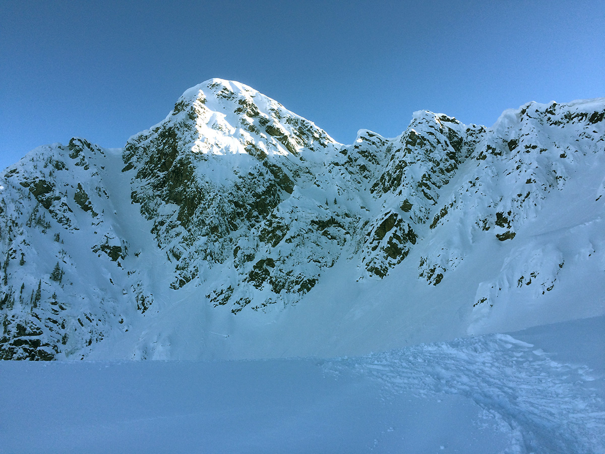 Mt. Mackenzie, Brown Shorts lookers left and The Doors lookers right