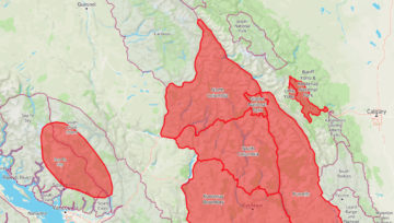Special Public Avalanche Warning for  Southern BC and Western Alberta UPDATED